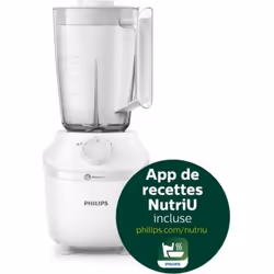 Philips 3000 series HR2041/00 Blender, Mélangeur de table, 1,9 L, Fonction d'impulsion, 450 W, Blanc