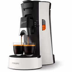 Senseo Machine à café à dosettes ® Select CSA230/00, Cafetière, 0,9 L, Dosette de café, 1450 W, Noir, Blanc