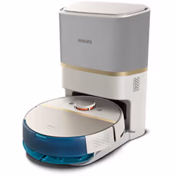 Philips 7000 series HomeRun Aqua XU7100/02 Robot d’aspiration et de nettoyage, Combiné, Or, Blanc, Rond, Silk White/Gold, 3,2 ...
