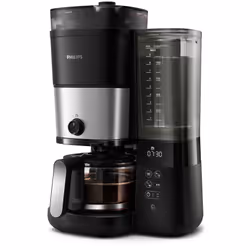 Philips All-in-1 Brew HD7900 Cafetière filtre avec broyeur intégré, Machine à café filtre, 1,25 L, Café en grains, Broyeur in ...