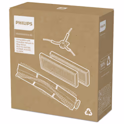 Philips HomeRun XV1433/00 Kit de remplacement pour robots HomeRun 3000, Filtre et brosse, Aspirateur robot, Noir, Philips, XU ...