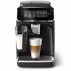 Philips Série 3300 Noir brillant EP3341/50 Machine espresso broyeur, 6 boissons, carafe LatteGo