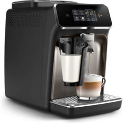 Philips Série 2300 SilentBrew Noir/Chrome EP2336/10 broyeur, 4 boissons carafe LatteGo Machine à expresso