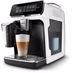 Philips EP3343/50, Machine à expresso, 1,8 L, Café en grains, Café moulu, Broyeur intégré, 230 W, Noir, Blanc
