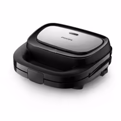 Philips 5000 series HD2350/80 Appareil à croque-monsieur, Noir, Argent, 750 W
