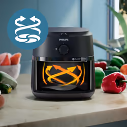 Philips Airfryer Série 1000 NA120/00 Friteuse à Air Chaud 4,2 L Noir 1500W - Vue supplémentaire 7