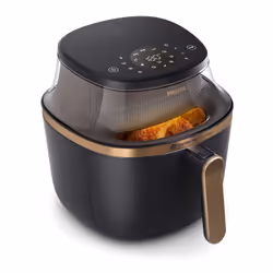 Philips 3000 series Airfryer série 3000 7,2 l, Friteuse d’air chaud, 7,2 L, 1,4 kg, Unique, Noir, Or, Tactile