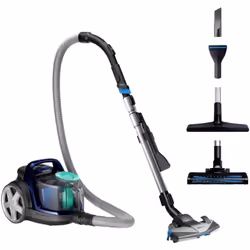 Aspirateur sans sac FC9556-09 Philips. L'aspirateur sans sac Philips PowerPro Active permet un nettoyage impeccable grâce à l ...