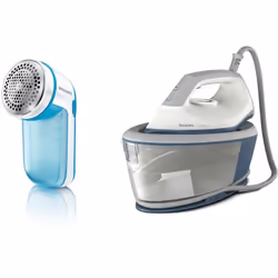 Centrale Vapeur  + Rase Peluche - PHILIPS BXA0019/00 - Compact - 6 bars - Effet Pressing 300g/min - Débit vapeur continu 110g ...