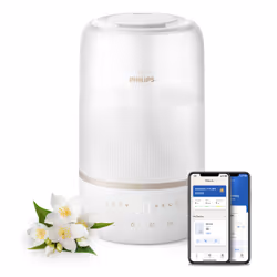Philips 1000 series Humidificateur d'air, Or, Blanc, 1,5 m, 19,6 W, Secteur, 220 - 240 V, 176 mm