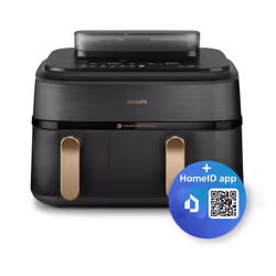 Philips 5000 series NA552/00 Friteuse à air chaud Double 9L 2750W Noir - Vue supplémentaire 2