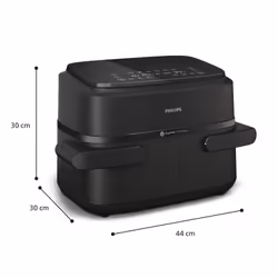 Philips 1000 series NA150/00 friteuse Double 7,1 L 2450 W Friteuse d’air chaud Noir