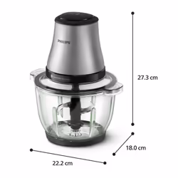 Philips 3000 series HR1503/00 hachoir électrique 1,2 L Acier inoxydable - Vue supplémentaire 3