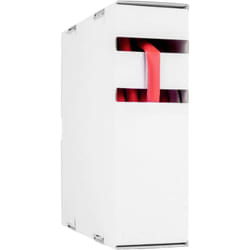 Hongshang - 211154228 Gaine thermorétractable sans colle rouge 4.80 mm 2.40 mm Taux de retreint:2:1 10 m