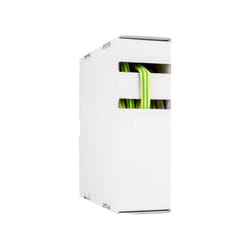 Hongshang - 2181842108 Gaine thermorétractable sans colle jaune-vert 9.50 mm 4.80 mm Taux de retreint:2:1 10 m X966242