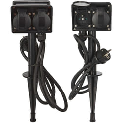 EDM - Prise Avec 4 Prises 2+2 Pour l extérieur Ip44 - Fx Control