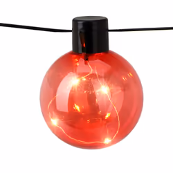 La Guirlande Extérieure LED RGB de 10 Ampoules Jarli 7.5m est parfaite pour décorer n'importe quel événement. Elle intègre un ...