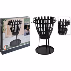 Brasero 2 en 1 - Ambiance - BBQ Grill - Noir - Ø 54 cm - Température 660°C