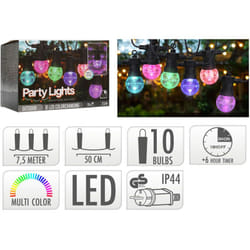 Efectoled - Guirlande lumineuse 10 boules led colorées - partylights