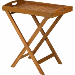 Table en bois avec plateau de service amovible, 60 cm - pratique et élégant Table en bois pratique avec plateau de service am ...