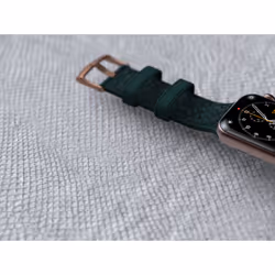Njord byELEMENTS Salmon Leather Watch Strap - Apple Watch 44/45mm - Jörð - Vue supplémentaire 13