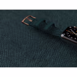 Njord byELEMENTS Salmon Leather Watch Strap - Apple Watch 44/45mm - Jörð - Vue supplémentaire 20