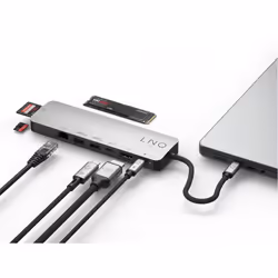 LINQ byELEMENTS LQ48020 station d'accueil USB 3.2 Gen 1 (3.1 Gen 1) Type-C Noir