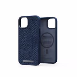Njord byELEMENTS Salmon Leather Magsafe Case - iPhone 14 - Blue, Housse, Apple, iPhone 14, 15,5 cm (6.1"), Bleu