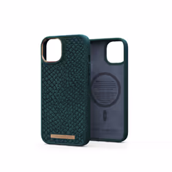 Njord byELEMENTS Salmon Leather Magsafe Case - iPhone 14 - Green, Housse, Apple, iPhone 14, 15,5 cm (6.1"), Vert