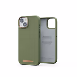 Njord byELEMENTS Suede Comfort+ Case - iPhone 14 - Olive