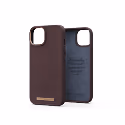 Njord byELEMENTS Genuine Leather, Housse, Apple, iPhone 14, 15,5 cm (6.1"), Marron