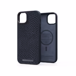 Njord byELEMENTS Salmon Leather Magsafe Case - iPhone 14 Plus - Black, Housse, Apple, iPhone 14 Plus, 17 cm (6.7"), Noir