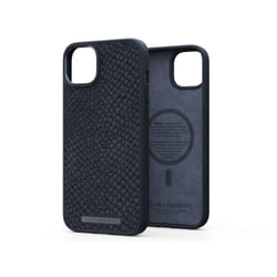Njord byELEMENTS Salmon Leather Magsafe Case - iPhone 14 Plus - Black