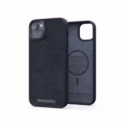 Njord byELEMENTS Salmon Leather Magsafe Case - iPhone 14 Plus - Black