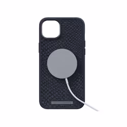 Njord byELEMENTS Salmon Leather Magsafe Case - iPhone 14 Plus - Black