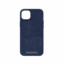 Njord byELEMENTS Salmon Leather Magsafe Case - iPhone 14 Plus - Blue - Vue supplémentaire 4