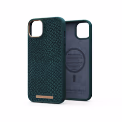 Njord byELEMENTS Salmon Leather Magsafe Case - iPhone 14 Plus - Green, Housse, Apple, iPhone 14 Plus, 17 cm (6.7"), Vert