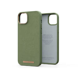 Njord byELEMENTS Suede Comfort+ Case - iPhone 14 Plus - Olive