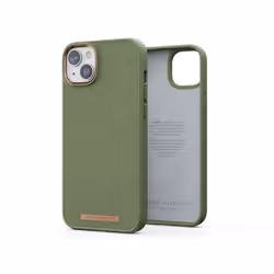 Njord byELEMENTS Suede Comfort+ Case - iPhone 14 Plus - Olive