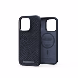 Njord byELEMENTS Salmon Leather Magsafe Case - iPhone 14 Pro - Black, Housse, Apple, iPhone 14 Pro, 15,5 cm (6.1"), Noir