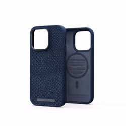 Njord byELEMENTS Salmon Leather Magsafe Case - iPhone 14 Pro -Blue, Housse, Apple, iPhone 14 Pro, 15,5 cm (6.1"), Bleu