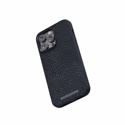 Njord byELEMENTS Salmon Leather Magsafe Case - iPhone 14 Pro Max - Black - Vue supplémentaire 13