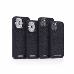 Njord byELEMENTS Salmon Leather Magsafe Case - iPhone 14 Pro Max - Black - Vue supplémentaire 14