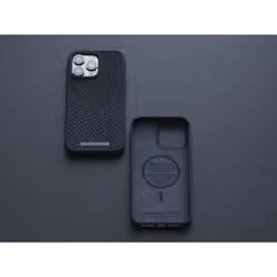Njord byELEMENTS Salmon Leather Magsafe Case - iPhone 14 Pro Max - Black - Vue supplémentaire 16