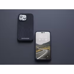 Njord byELEMENTS Salmon Leather Magsafe Case - iPhone 14 Pro Max - Black - Vue supplémentaire 17