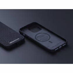 Njord byELEMENTS Salmon Leather Magsafe Case - iPhone 14 Pro Max - Black - Vue supplémentaire 23