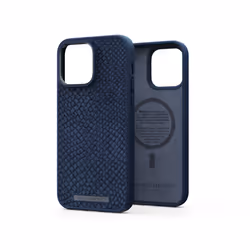 Njord byELEMENTS Salmon Leather Magsafe Case - iPhone 14 Pro Max - Blue, Housse, Apple, iPhone 14 Pro Max, 17 cm (6.7"), Bleu