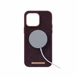 Njord byELEMENTS Salmon Leather Magsafe Case - iPhone 14 Pro Max - Rust