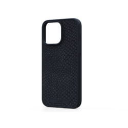 Njord byELEMENTS Salmon Leather Magsafe Case for iPhone 15 Pro Max, Noir