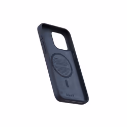 Njord byELEMENTS Salmon Leather Magsafe Case for iPhone 15 Pro Max, Noir